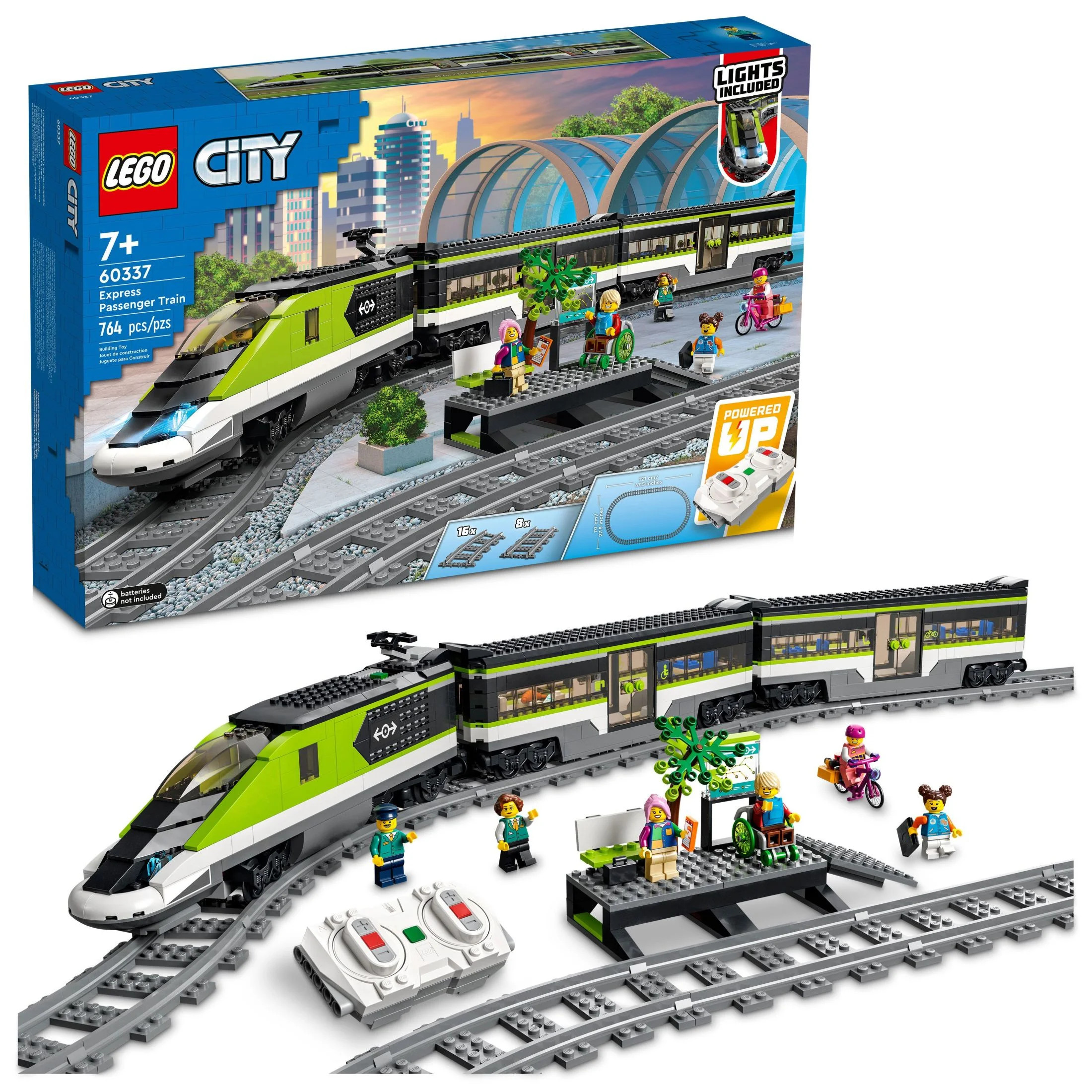 LEGO City Express Passenger Train Set, 60337 Remote Controlled Toy, Gifts for Kids, Boys & Girls ... | Walmart (US)