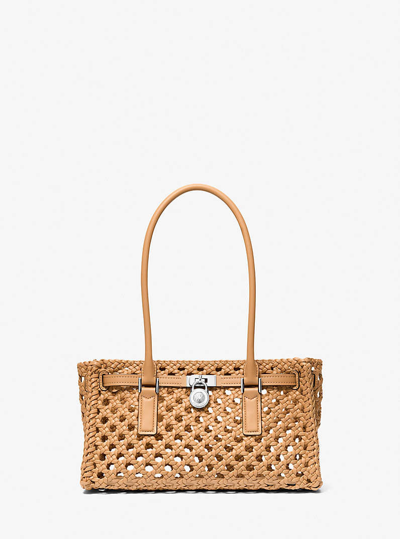 Hamilton Moderne Small Hand-Woven Satchel | Michael Kors CA