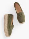 Quinn Platform Suede Espadrilles | Talbots