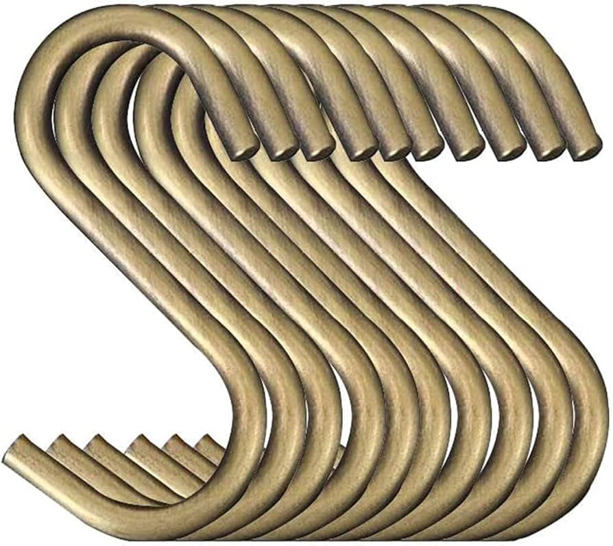 TOPIND 20 Pack 2.4in S Hooks, Steel S Hanging Hooks Heavy Duty Hooks Hanger for Kitchen Work Shop... | Amazon (US)