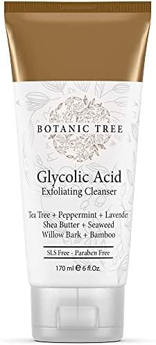 Botanic Tree Glycolic Acid Face Wash - Exfoliating Face Wash with 10% Glycolic Acid, AHA and Sali... | Amazon (US)