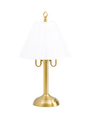 25in Metal Table Lamp With Pleated Shade | Home | Marshalls | Marshalls