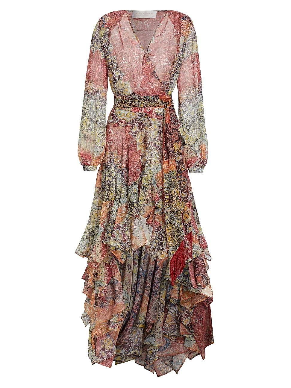 Women's Farah High-Low Midi-Dress - Red Multi - Size XS | Saks Fifth Avenue