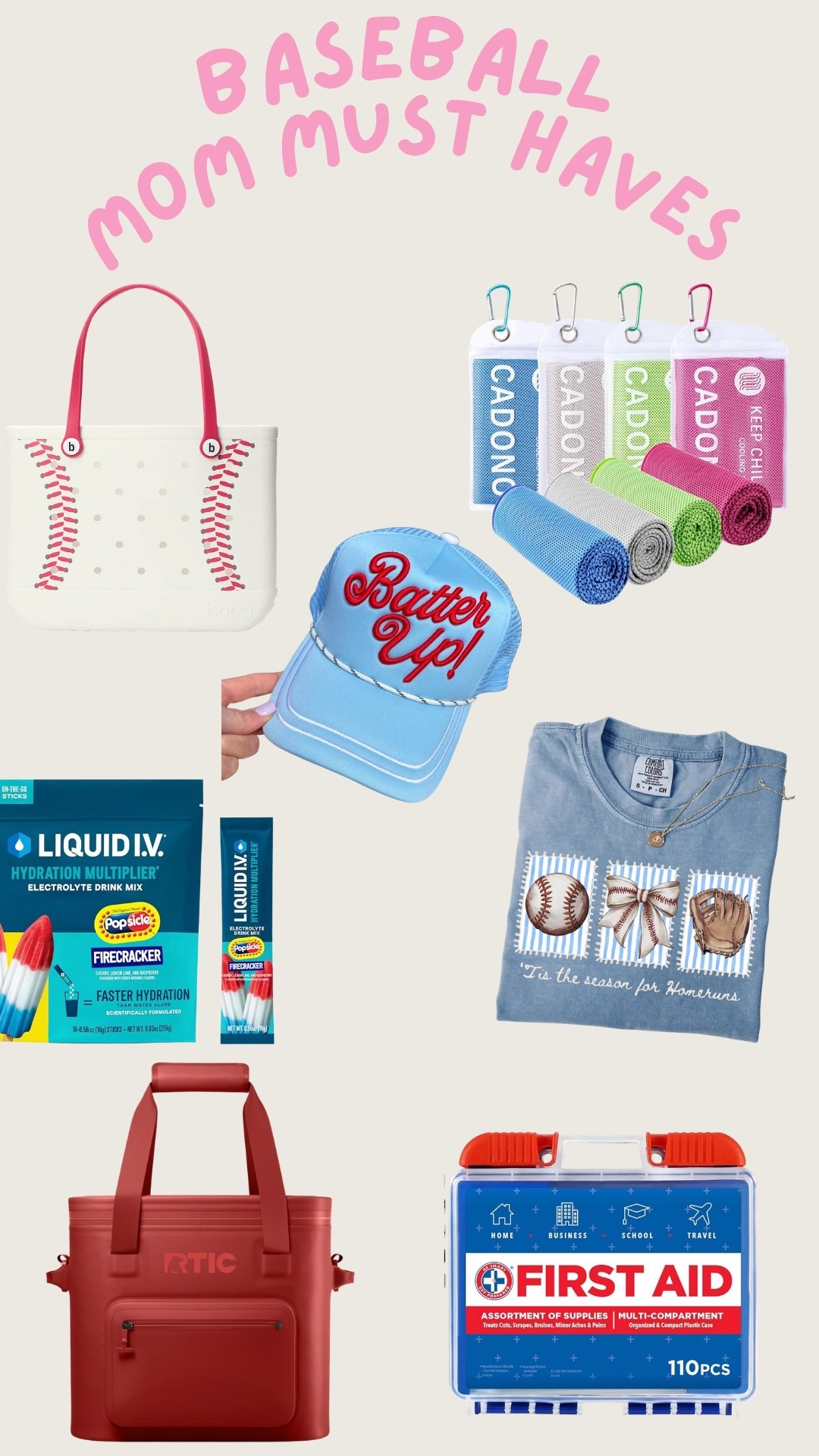 Baseball mom must haves! 

#LTKfitnessgoals #LTKmomlife #LTKdayinmylife