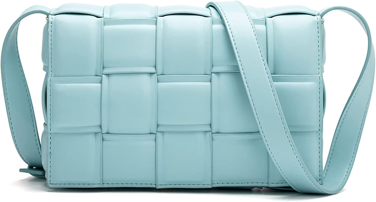 KingTo Woven Crossbody Handbag Purse for Women, Small Shoulder Messenger Bag Clutch Wallet Square... | Amazon (US)