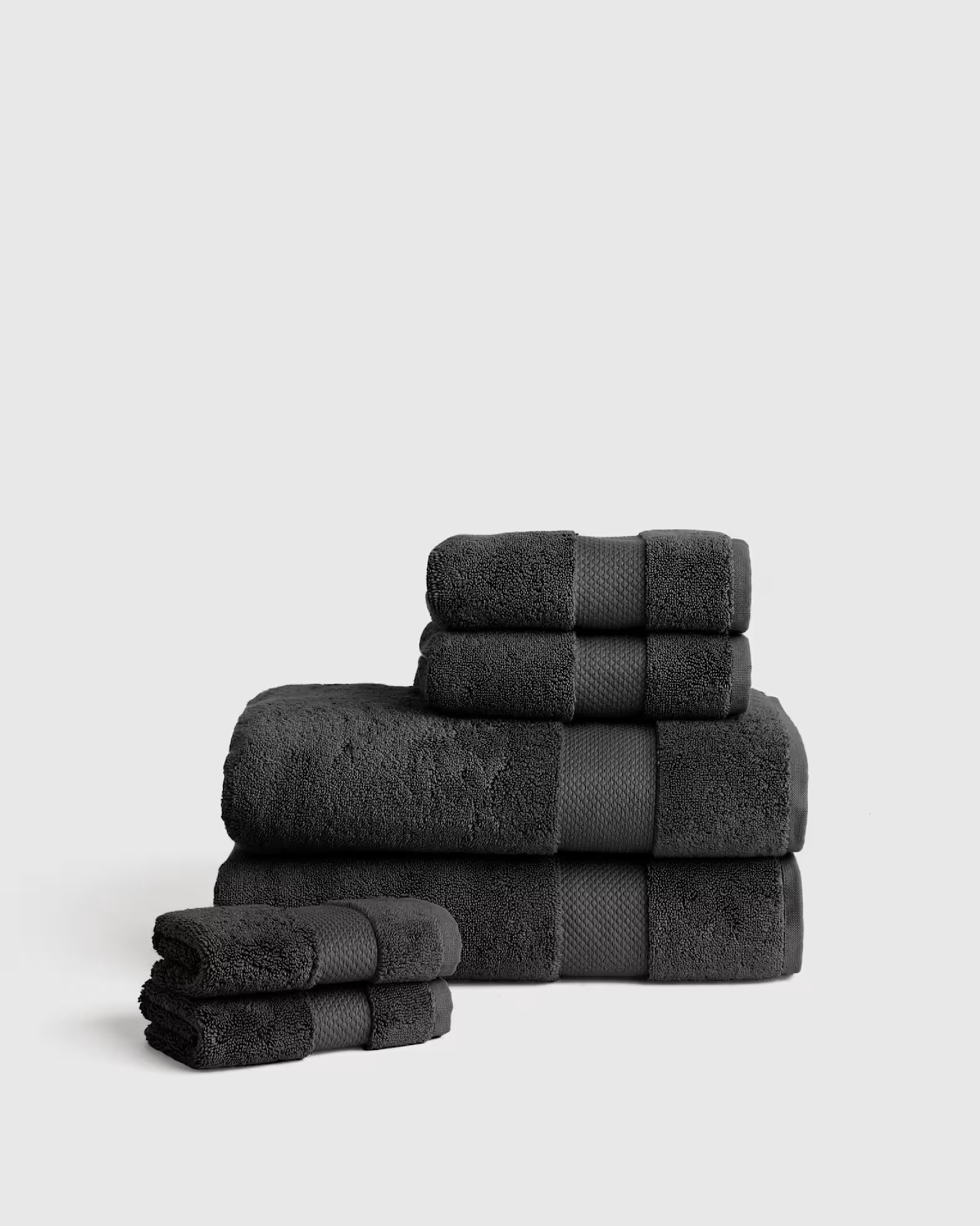 Turkish Ultra Luxe Plush Bath Towel Bundle in Charcoal | Quince