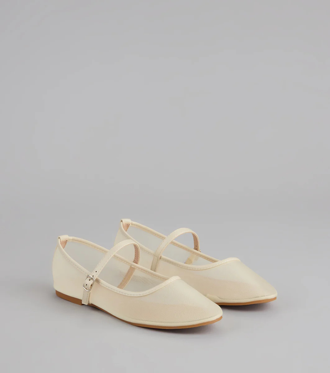 Soft Steps Sheer Mesh Ballet Flats | Windsor Stores