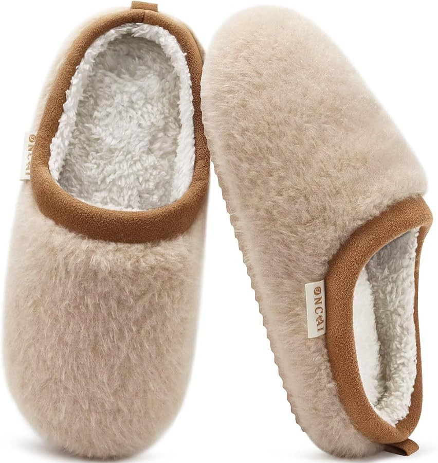 ONCAI Women's House Fuzzy Slippers Cozy Winter Warm Indoor Outdoor Bedroom Shoes Size 5-11 | Amazon (US)