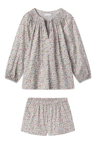 Hammock Shorts Set in Plum Elizabeth Floral | Lake Pajamas