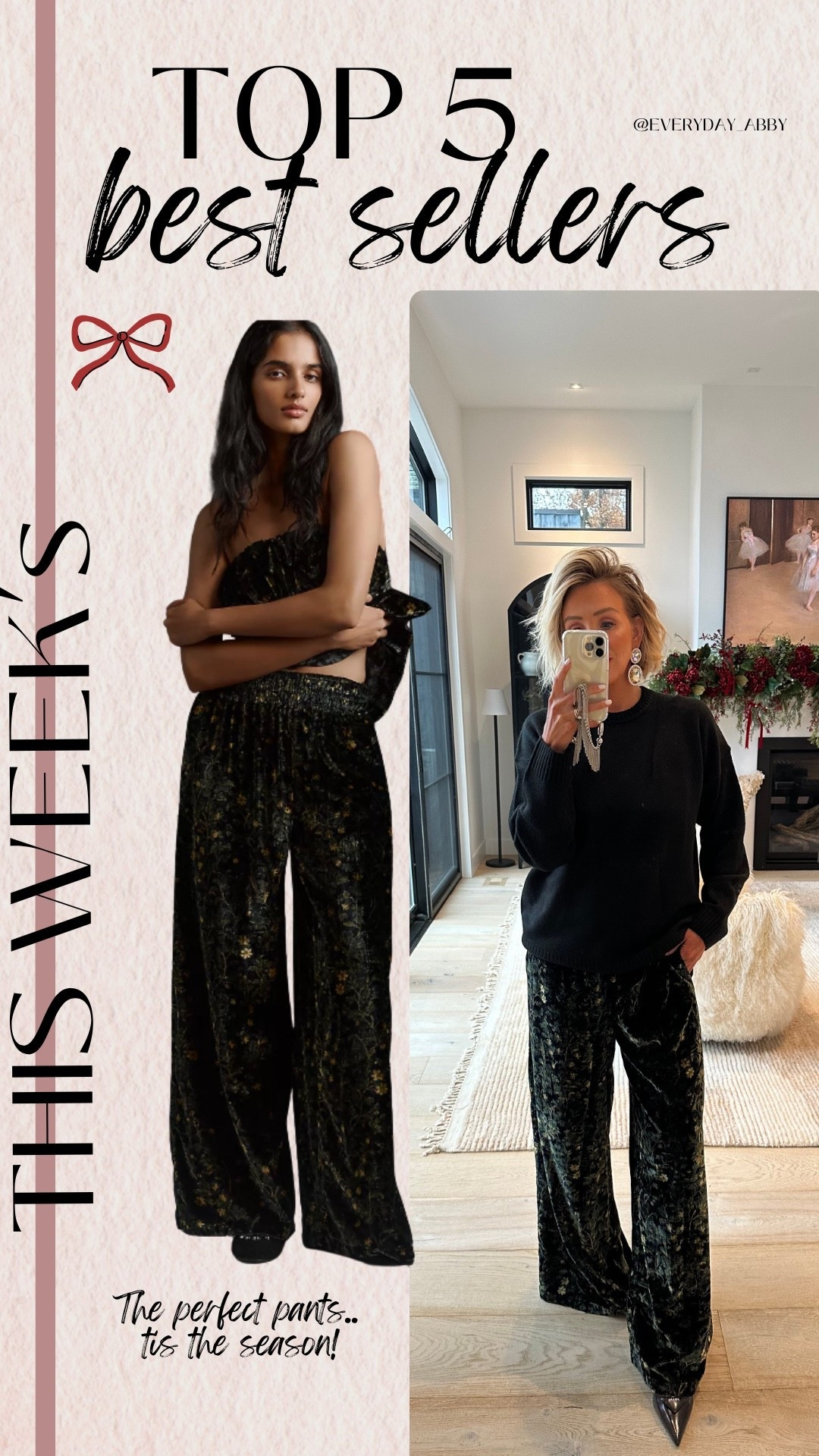 The prettiest pants for the holiday season 🎄♥️✨

#LTKHoliday #LTKSeasonal #LTKGiftGuide