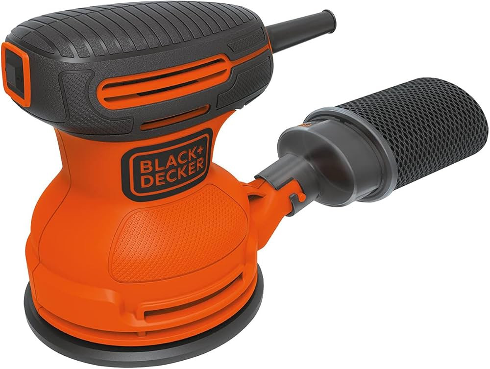 BLACK+DECKER Orbital Sander, 5 Inch, 2.0 Amp, 12000 OPM, Corded, 1 Sandpaper Sheet and Dust Bag I... | Amazon (US)