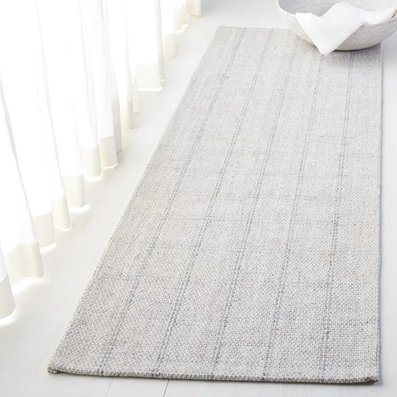 Tamworth Lauren Ralph Lauren Hand Woven Wool/Viscose Plaid Rug in Navy | Wayfair North America