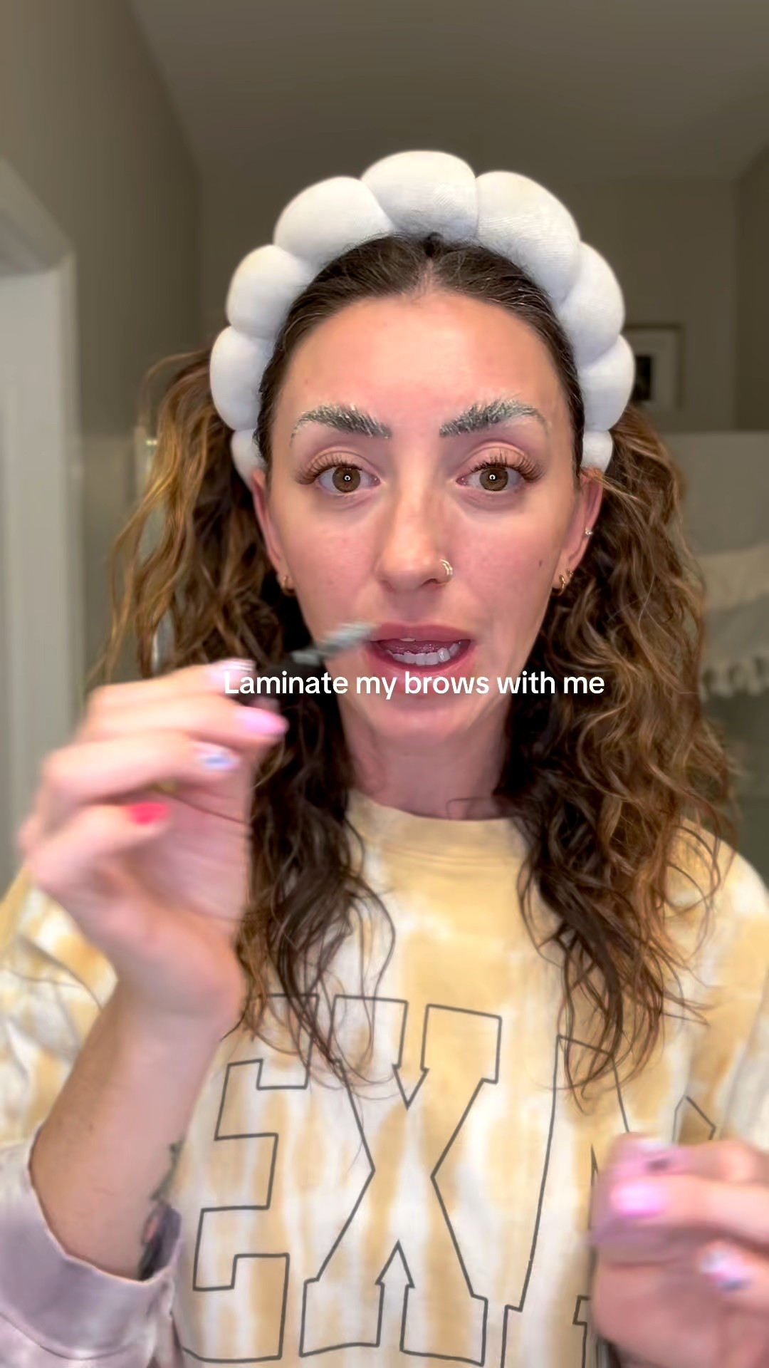 Listen. This worked SO well. Can't wait to see how long it lasts! Should I do my lashes next?! @luxelashlift #lashlift #lashlifting #browlamination #browlaminationtutorial 

#LTKBeauty #LTKgrwm