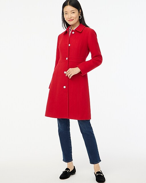 Petite wool-blend lady day coat | J.Crew Factory