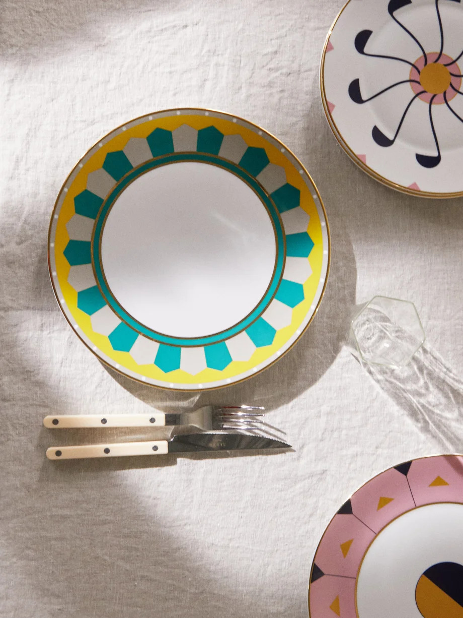 Set of two Lagos porcelain dinner plates | Reflections Copenhagen | Matches (US)