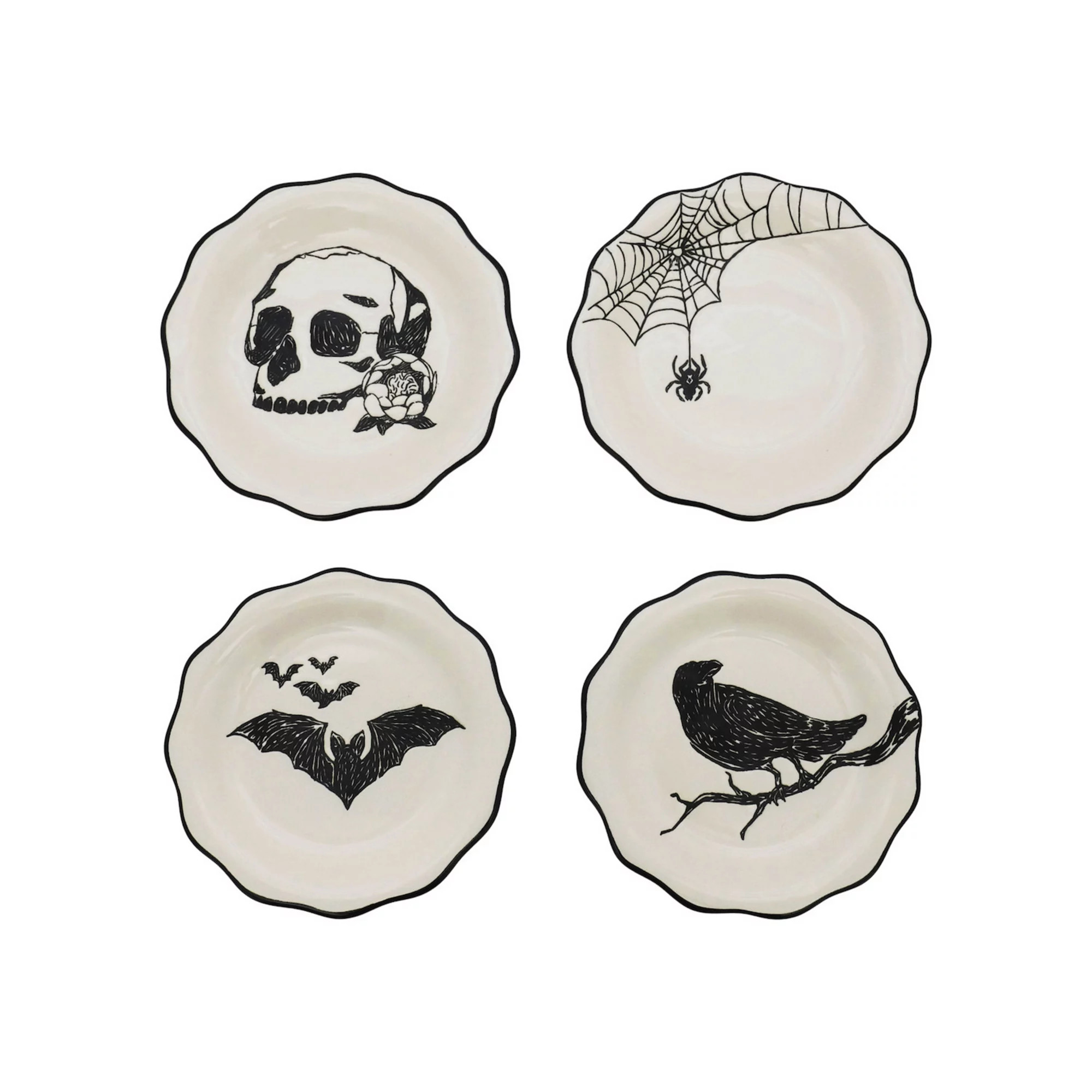 Celebrate Together™ Halloween 4-pc. Spooky Appetizer Plates Set | Kohl's
