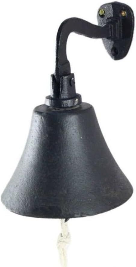 Rustic Black Cast Iron Hanging Ship's Bell 6 Inch - Captains Bell - Rustic Wall Art | Amazon (US)