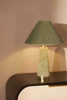 Lulu Velvet Table Lamp | Anthropologie (US)