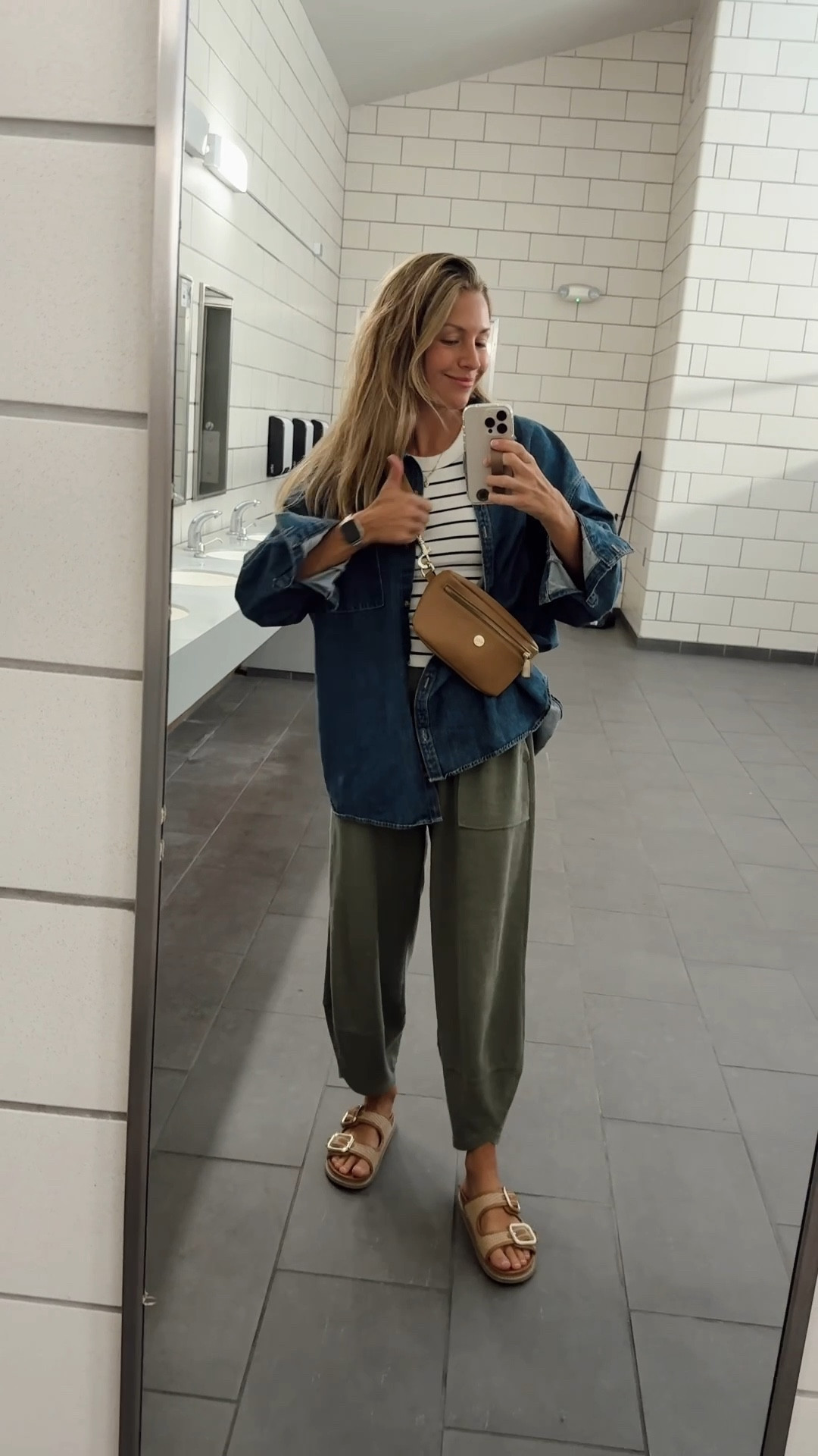 Comfy but cute travel outfit (switch to sneaks for air travel).