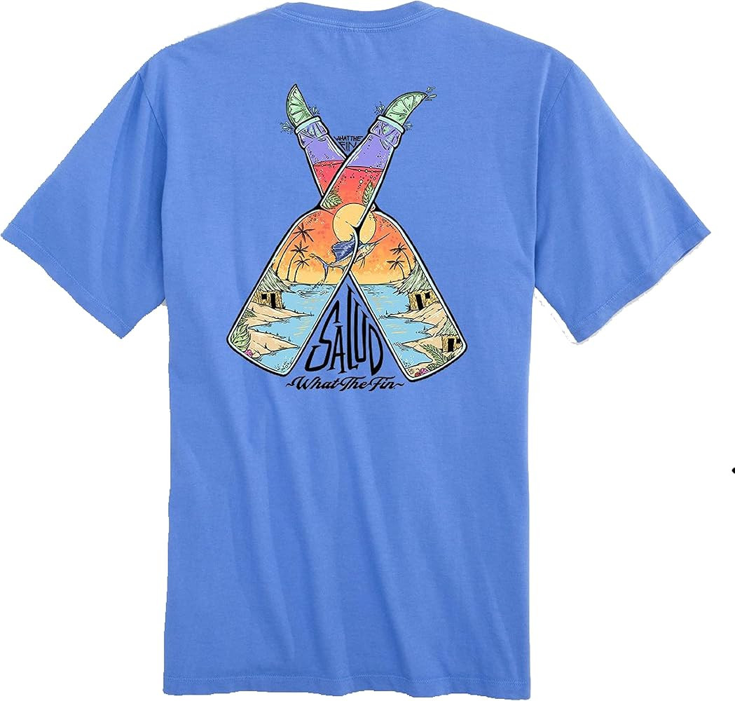 WTF WHAT THE FIN? Short-Sleeve Feels Good Soft Cotton T-Shirt - Beach Woody | Amazon (US)