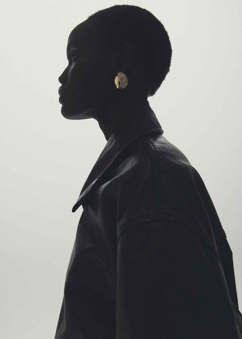 Oval earrings with combined crystals gold - Woman - One size - MANGO | MANGO (UK)