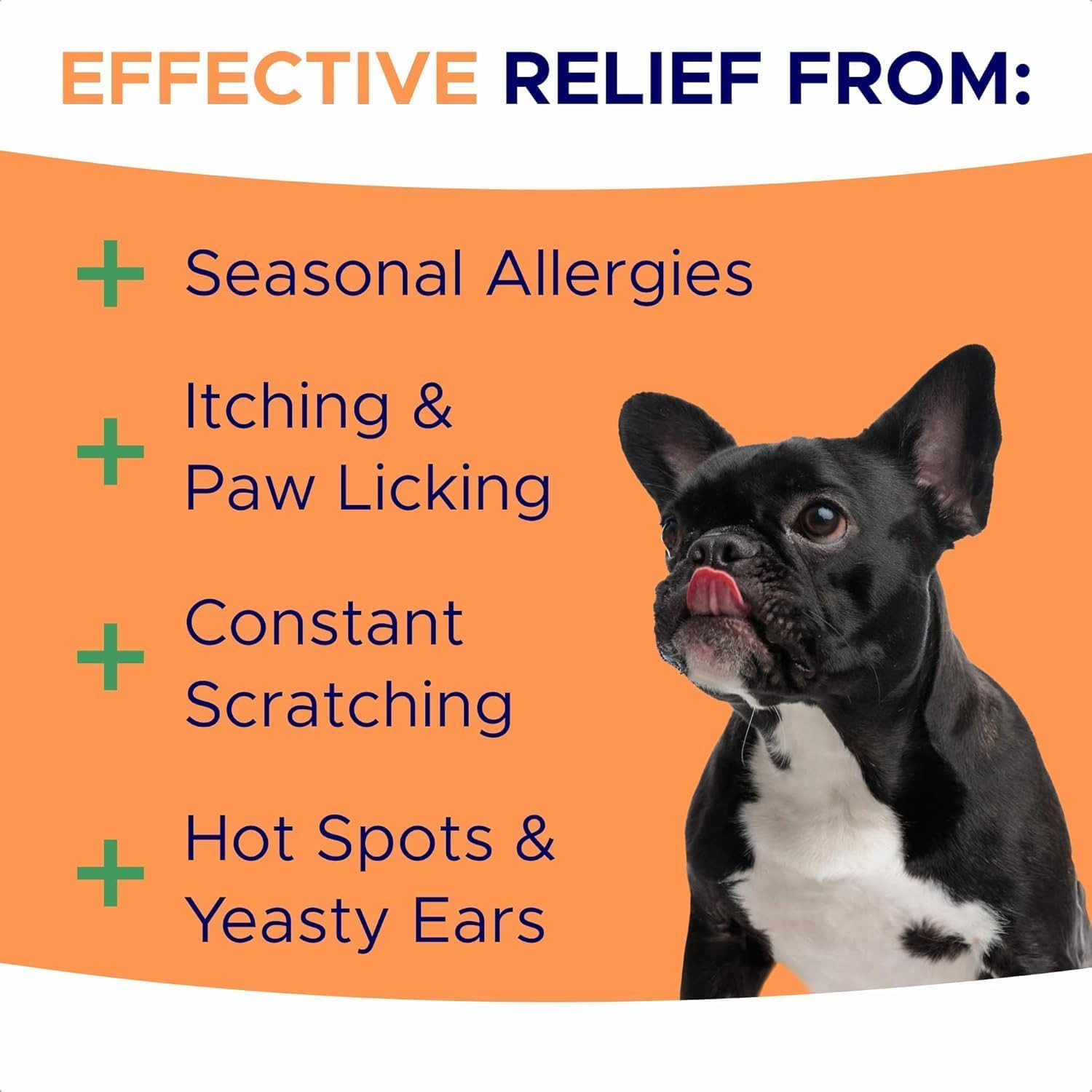 Dog Allergy Relief Chews - Anti-Itch Skin & Coat Supplement with Omega 3 | Amazon (US)