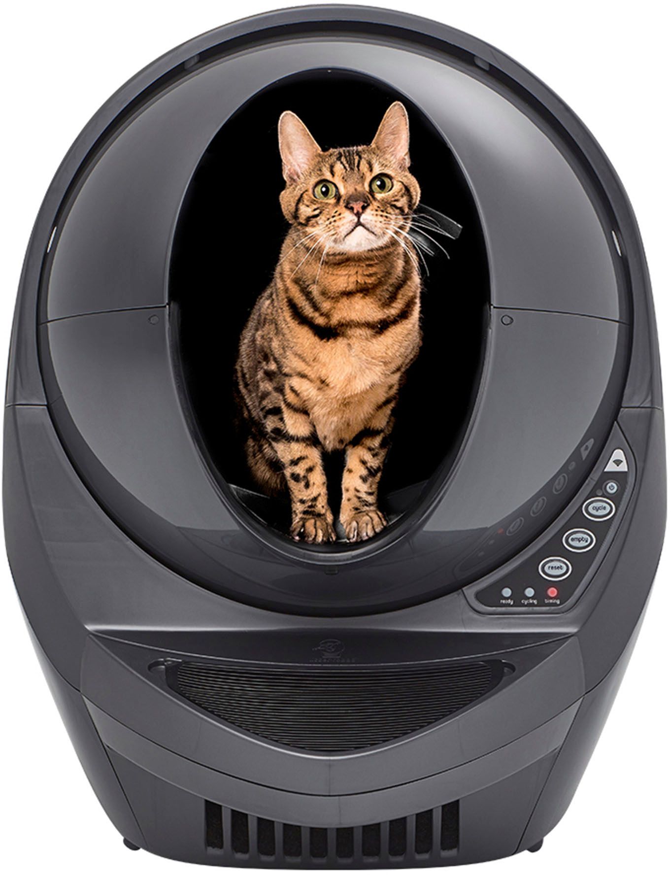 Whisker Litter-Robot 3 Connect Wi-Fi-Enabled Covered Automatic Self-Cleaning Cat Litter Box Grey ... | Best Buy U.S.