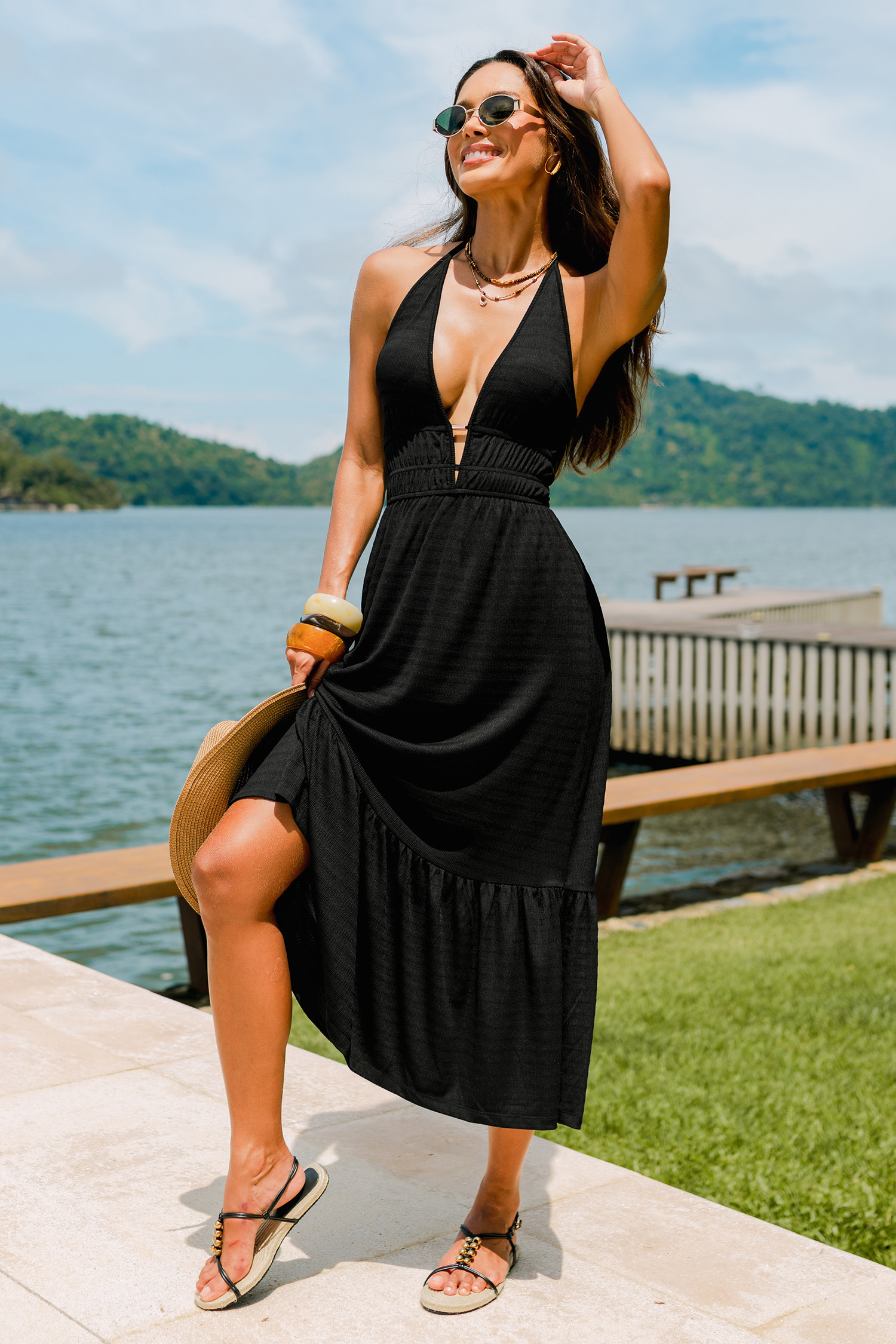 On Tour Black Maxi Dress | Cupshe US