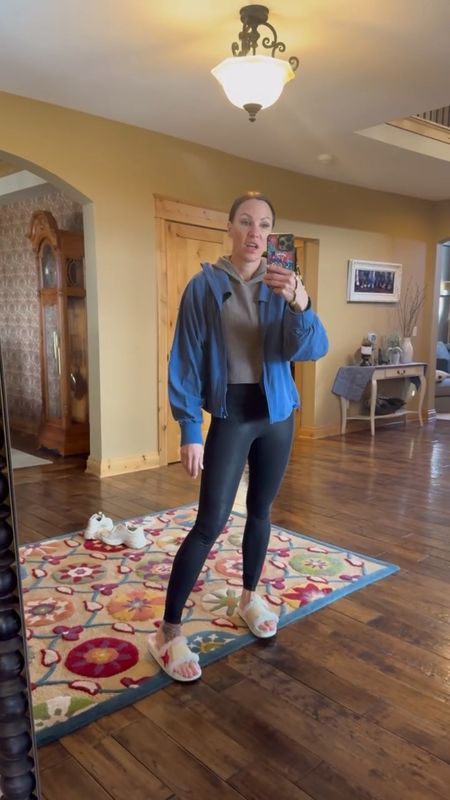 Wearing furry sandals in spring is a fashion hack that everyone should know about! Wearing lululemon leggings size 4, alo pull over xs/s, lululemon jacket size small and golden goose sandals size 8

#LTKVideo #LTKshoecrush #LTKstyletip