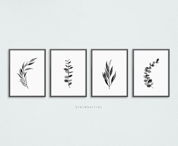 Eucalyptus wall art, Minimalist decor, Eucalyptus leaves, Eucalyptus printable, Botanical posters... | Etsy (US)