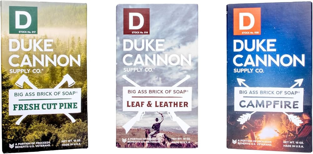 Duke Cannon Supply Co. Big Ass Brick of Soap Bar for Men Great American Frontier (Leaf+Leather, F... | Amazon (US)