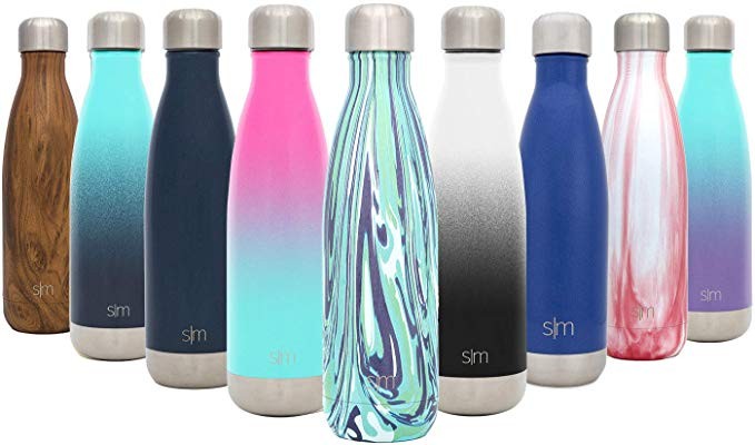Simple Modern Wave Water Bottle - Vacuum Insulated Double Wall 18/8 Stainless Steel | Amazon (US)