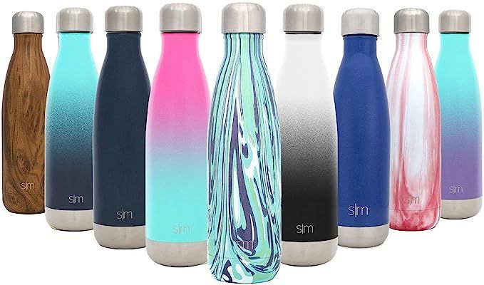 Simple Modern Wave Water Bottle - Vacuum Insulated Double Wall 18/8 Stainless Steel | Amazon (US)