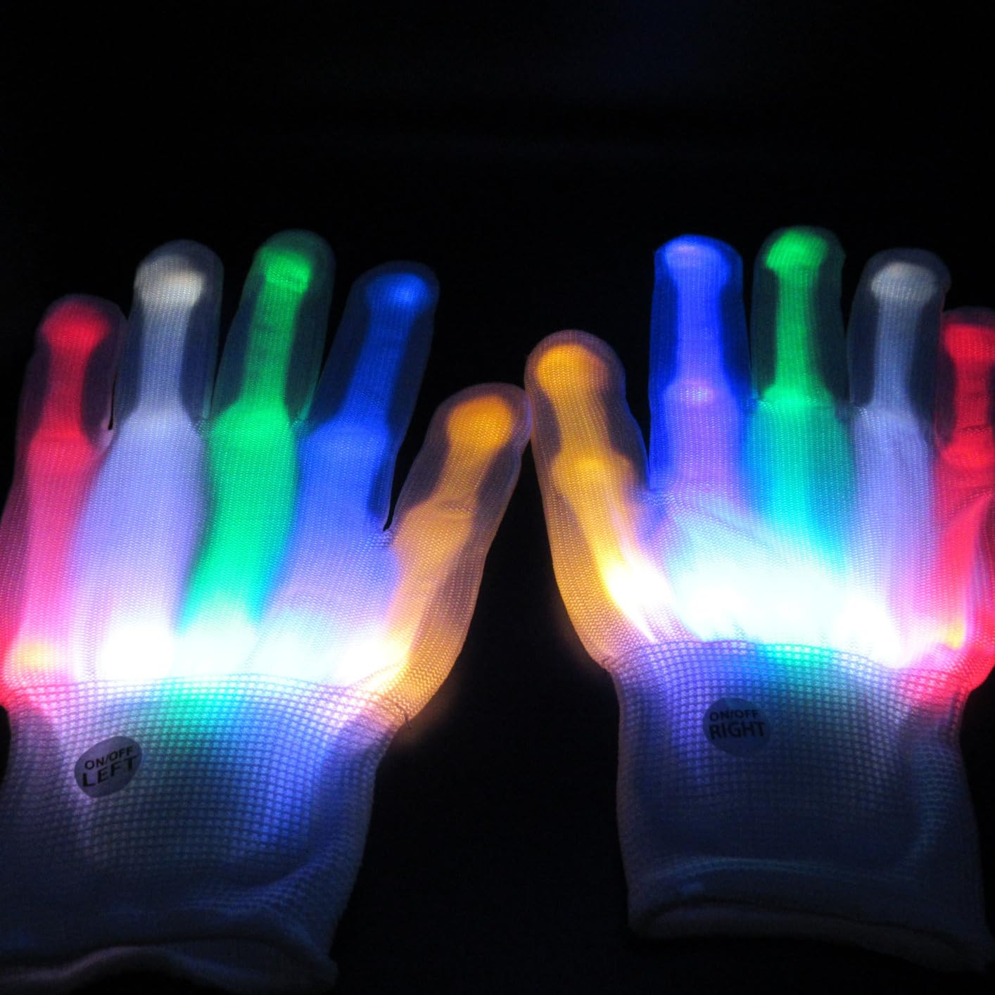 LED Gloves,LED Gloves for Kids Teen and Adults Gifts,LED Finger Gloves,Finger Light Gloves,The To... | Amazon (US)