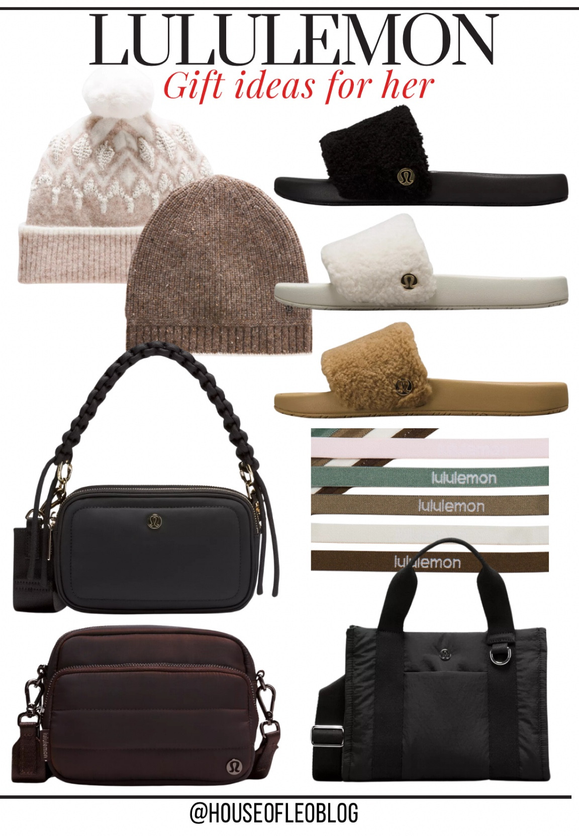 Lululemon, gifts for her, gifts for women, crossbody bag, bags, slides 

#LTKFindsUnder100 #LTKItBag #LTKGiftGuide