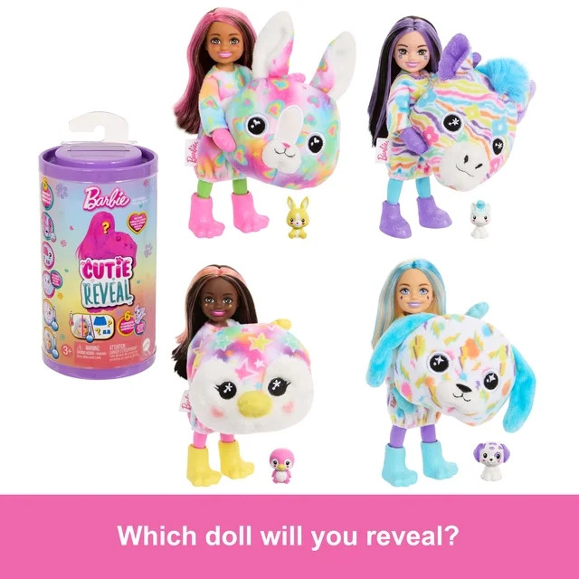 Barbie Chelsea Cutie Reveal Color Dream Series Small Doll & Accessories (Styles May Vary) | Walmart (US)