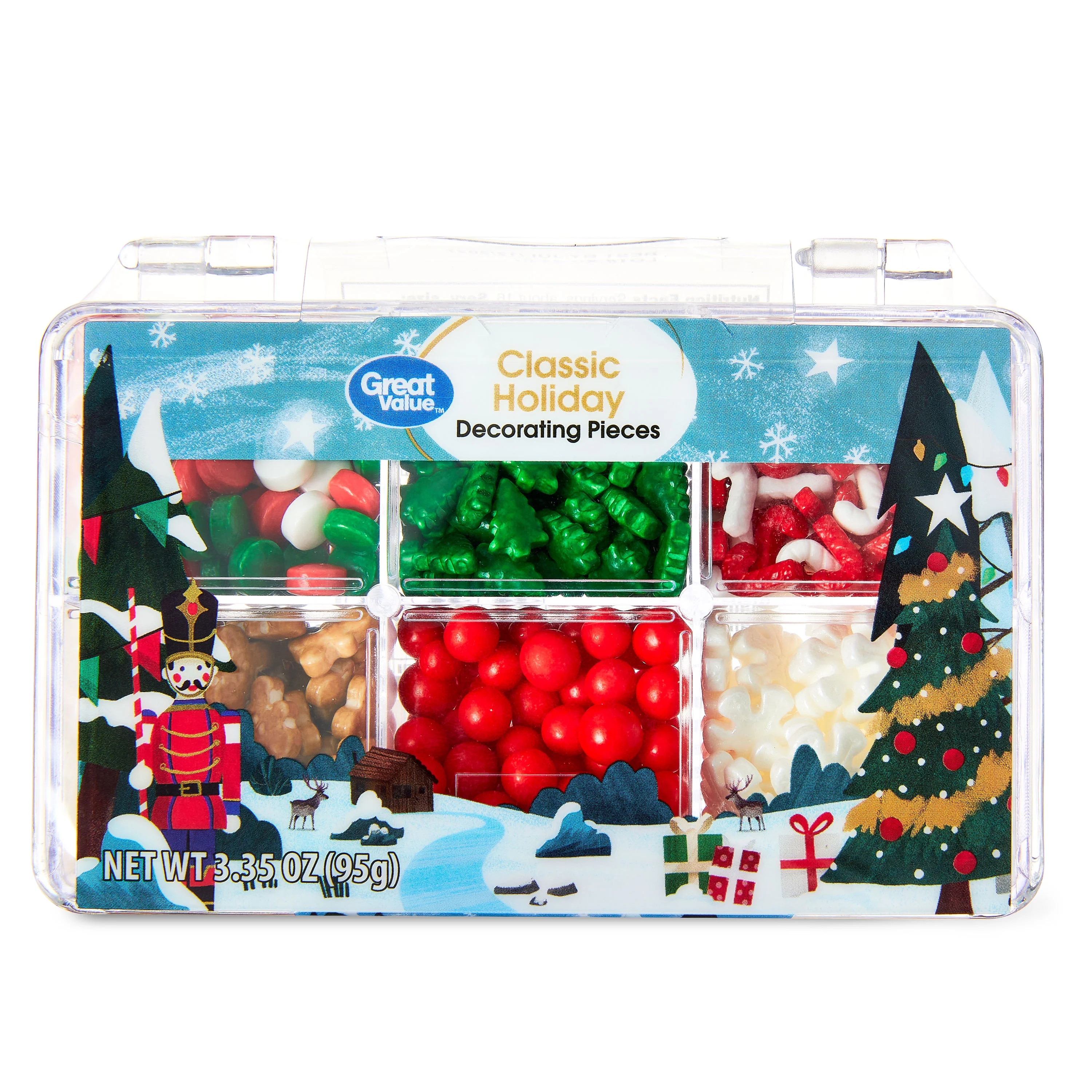 Great Value Classic Holiday Decorating Pieces, 3.35 oz | Walmart (US)