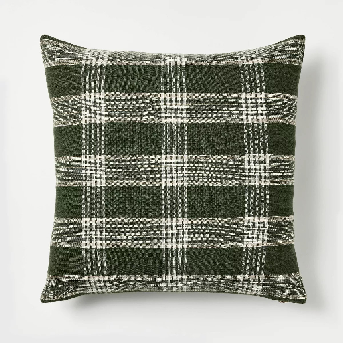 Woven Plaid Square Throw Pillow with Zipper Pull - Threshold™ designed with Studio McGee | Target
