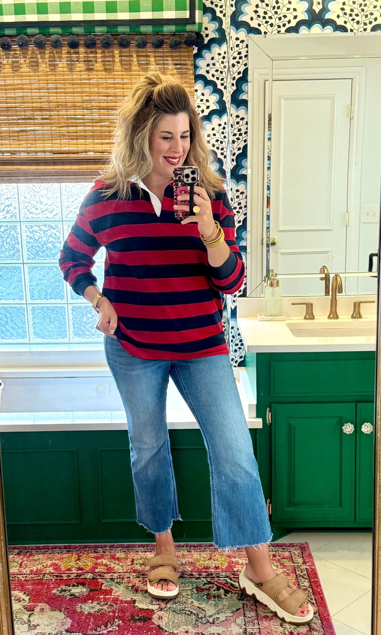 A rugby taking me straight back to my teen years!! ❤️
Love the weight and fabric, TTS for a relaxed fit. Wearing a M, lots of colors. 

#LTKOver40 #LTKFindsUnder50 #LTKU