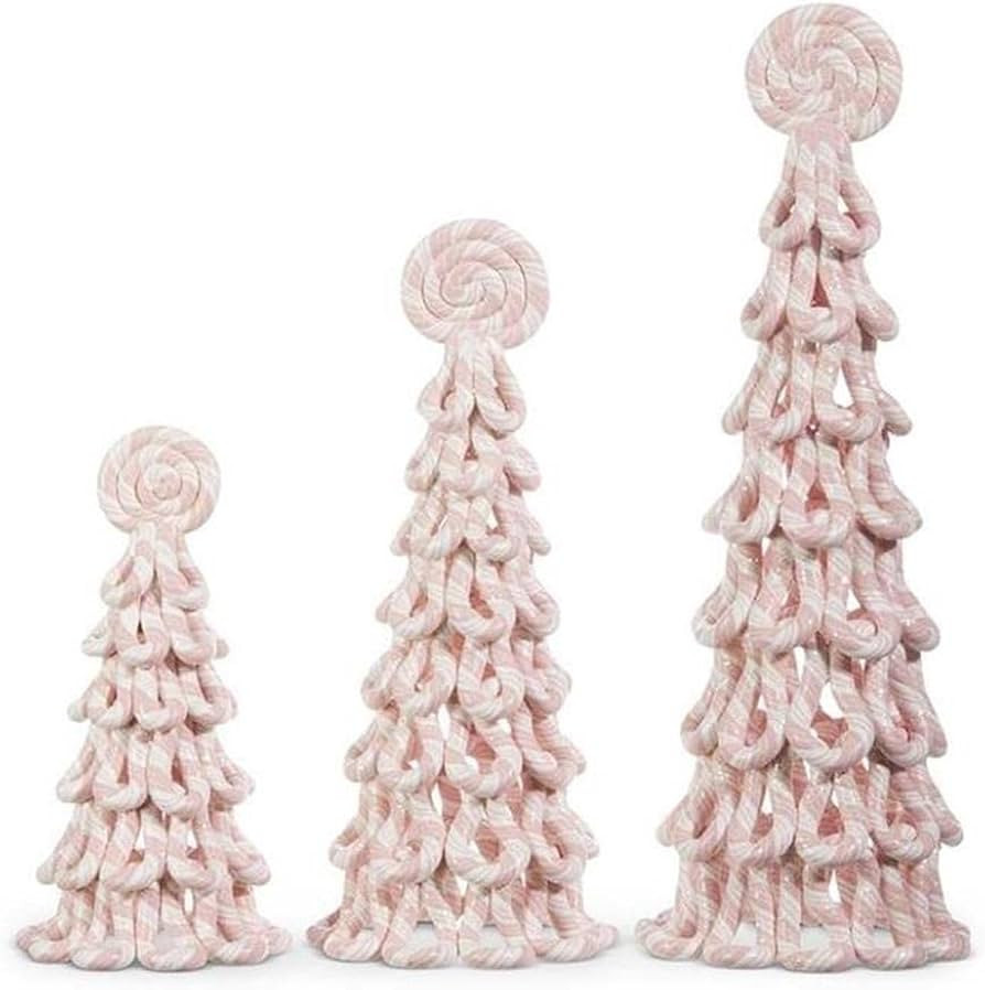 RAZ Imports Pink Peppermint Trees, 13 inches | Amazon (US)