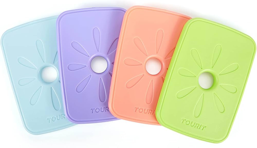 TOURIT Ice Packs for Lunch Boxes/Bags and Coolers, Lunch Box Cooler Ice Packs Reusable, Slim and ... | Amazon (US)