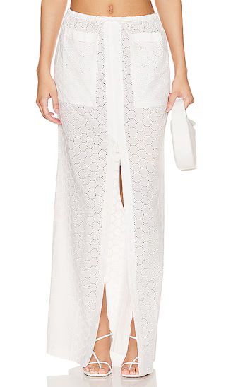 Fiona Maxi Skirt in White | Revolve Clothing (Global)