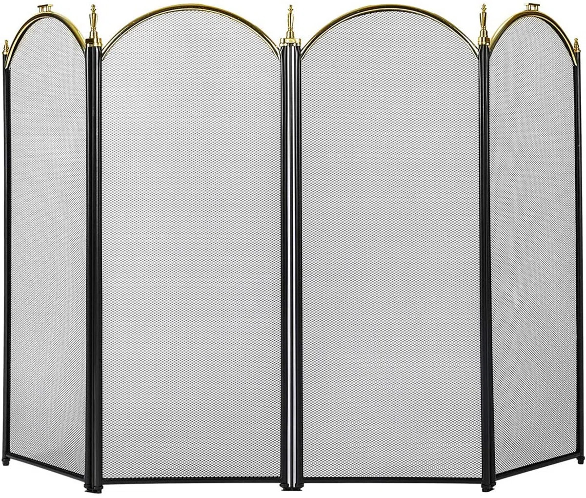 Mercer41 Jacksonville 4 Panel Bifold Iron Fireplace Screen & Reviews | Wayfair | Wayfair North America