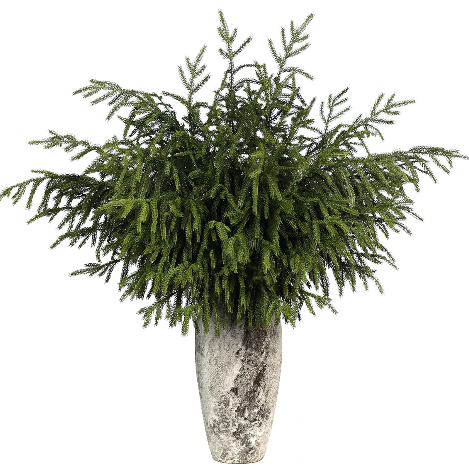 FOTEEWL Real Touch Norfolk Pine Branch - 36" Artificial Christmas Green Plants Branches Faux Gree... | Amazon (US)