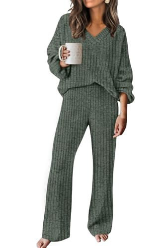 RUMIA Fall Outfits for Women 2025 Vacation Matching Sweater Lounge Sets (S-2XL) | Amazon (US)