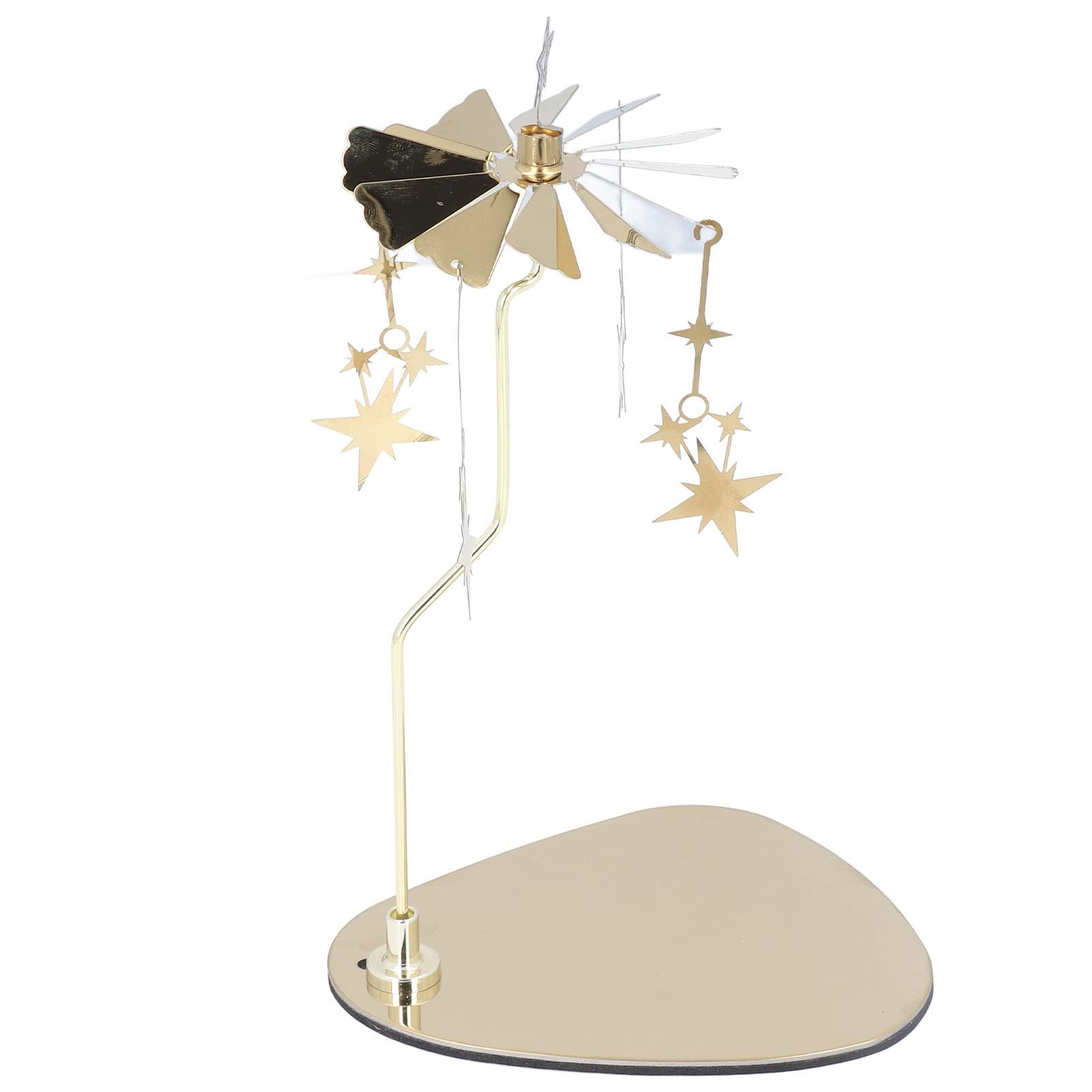 Candle Holder, Rotating Candle Holder, Round Plate Romantic European Stainless Steel Aromatherapy Candle Holder, Candlestick Holders Gold Star (No Candle Cup) | Amazon (US)