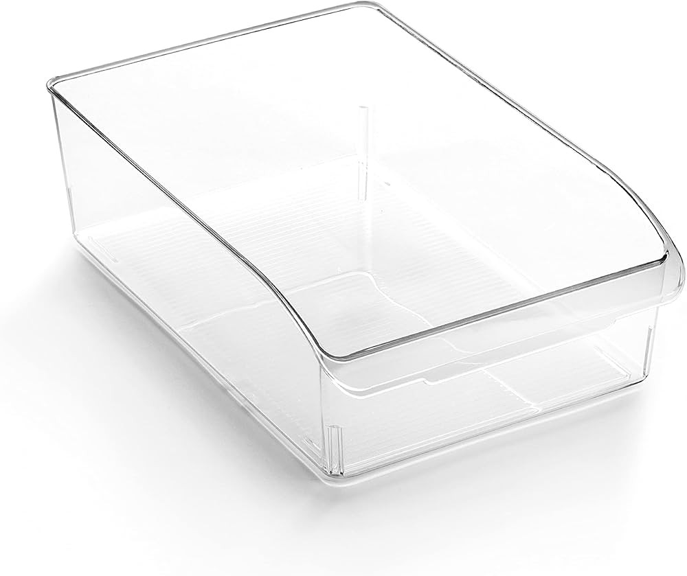 BINO | Plastic Storage Bins, Medium | THE CURVE COLLECTION | Multi-Use Organizer Bins | Storage C... | Amazon (US)