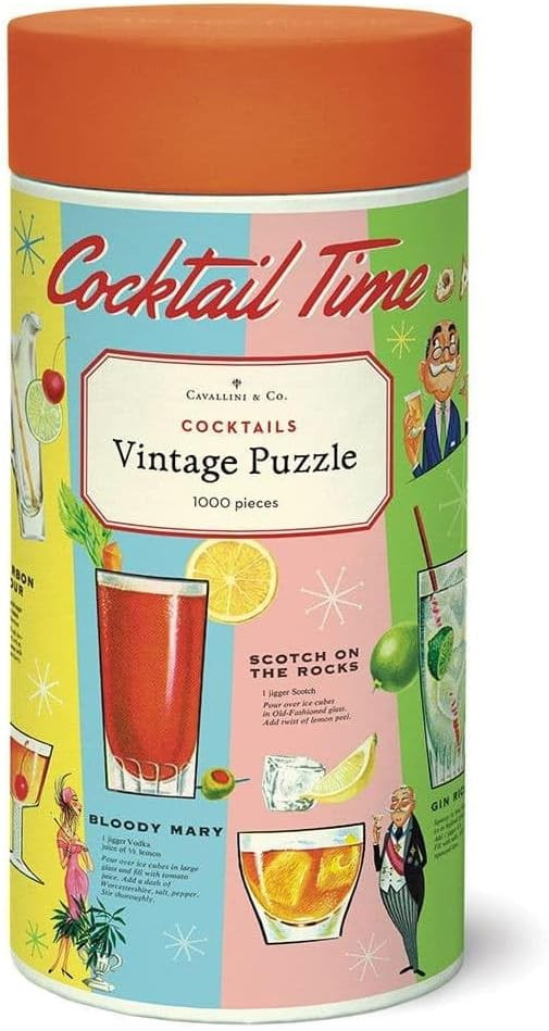 Cavallini 1000 Piece Puzzle, Cocktails | Amazon (US)
