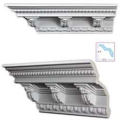 Baroque-style 7.5-inch Crown Molding (8 pieces) | Bed Bath & Beyond