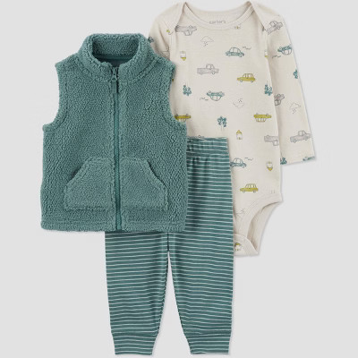 Carter's Just One You®️ Baby Boys' Vest & Bottom Set - Green | Target